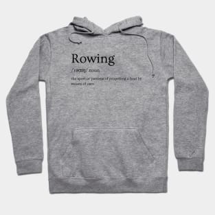 Rowing dictionary definition Hoodie